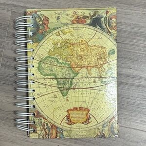 vintage world map phone/address book